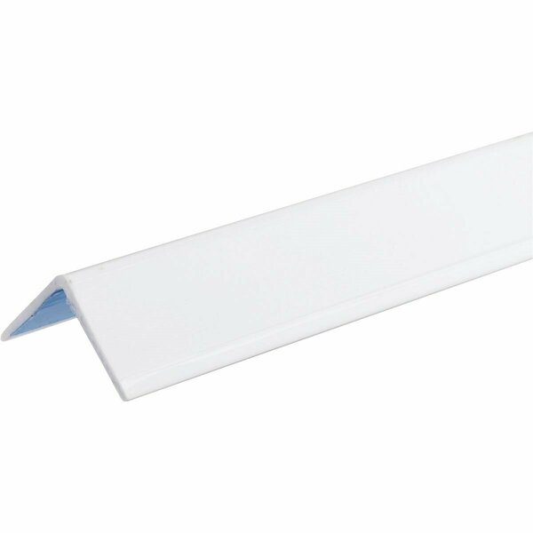 Wallprotex 1-1/8 In. x 8 Ft. White Self-Adhesive Corner Guard SS8118C-11045